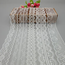 Load image into Gallery viewer, 10 Yards White Lace Ribbon Tape (40MM Wide)