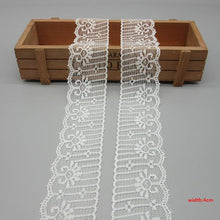 Load image into Gallery viewer, 10 Yards White Lace Ribbon Tape (40MM Wide)