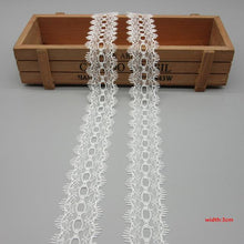 Load image into Gallery viewer, 10 Yards White Lace Ribbon Tape (40MM Wide)