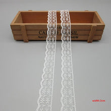 Load image into Gallery viewer, 10 Yards White Lace Ribbon Tape (40MM Wide)