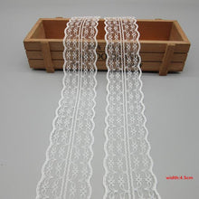Load image into Gallery viewer, 10 Yards White Lace Ribbon Tape (40MM Wide)