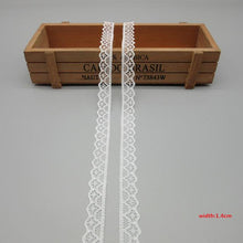 Load image into Gallery viewer, 10 Yards White Lace Ribbon Tape (40MM Wide)