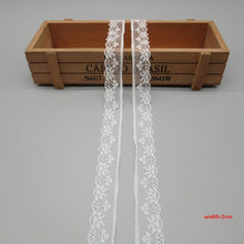 Load image into Gallery viewer, 10 Yards White Lace Ribbon Tape (40MM Wide)